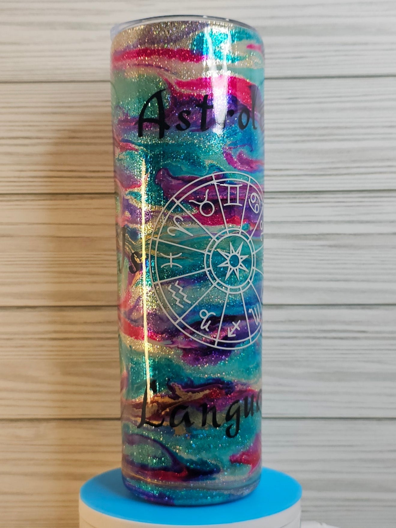 30oz Skinny Ink Swirl Astrology Epoxy Tumbler