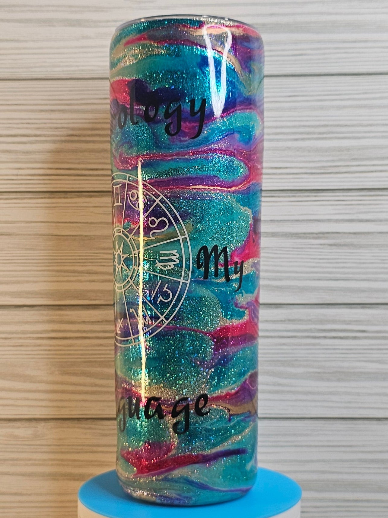 30oz Skinny Ink Swirl Astrology Epoxy Tumbler