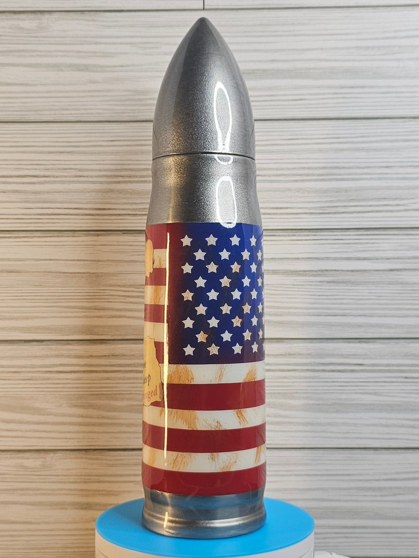 17oz On Point 2nd Amendment Silver Epoxy Tumbler