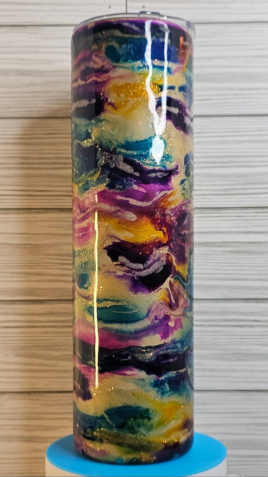 35oz Duo Skinny Ink Swirl Epoxy Tumbler