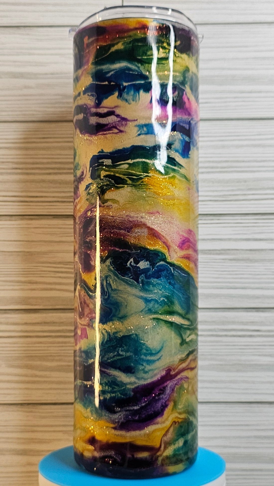 35oz Duo Skinny Ink Swirl Epoxy Tumbler
