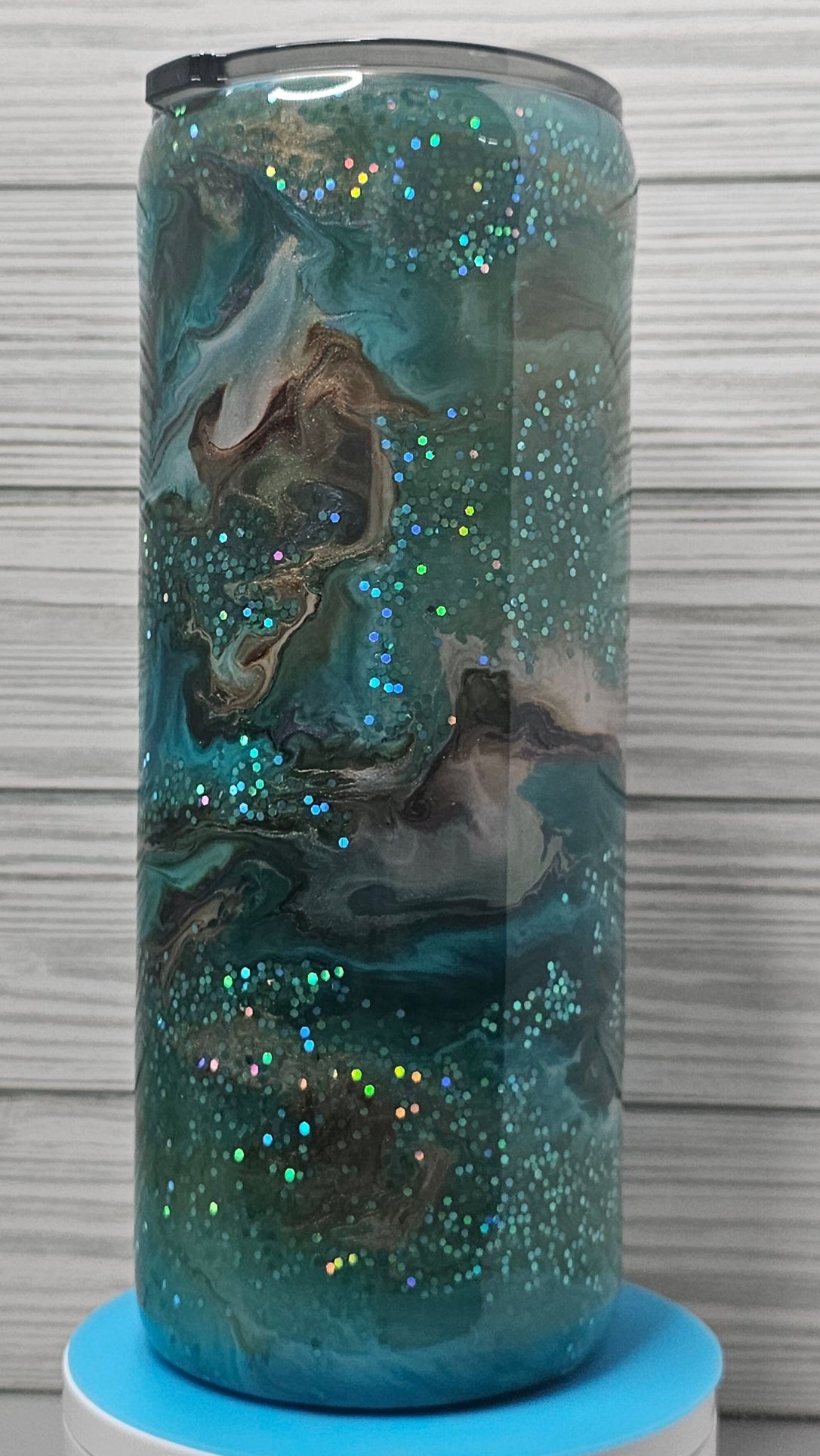 30oz Fatty Floral Cowboy Boots Ink Swirl Epoxy Tumbler
