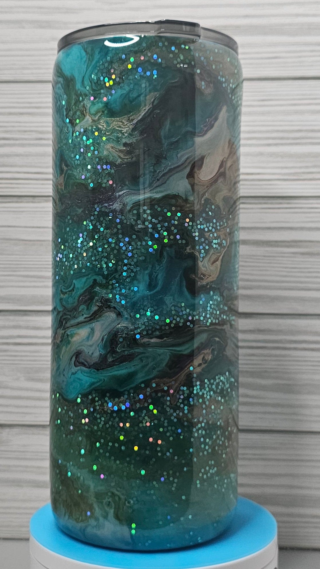 30oz Fatty Floral Cowboy Boots Ink Swirl Epoxy Tumbler