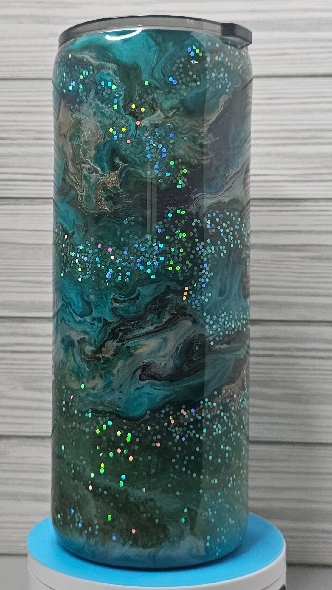 30oz Fatty Floral Cowboy Boots Ink Swirl Epoxy Tumbler