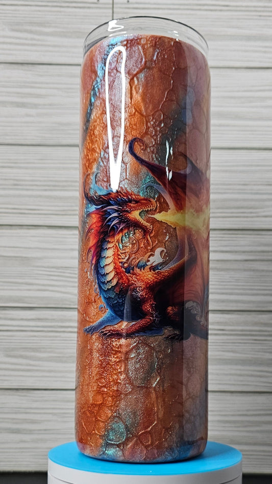 30oz Dragon Scale Epoxy Tumbler