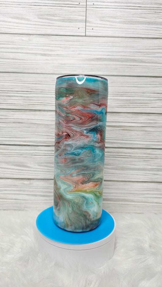 20oz Skinny Ink Swirl Epoxy Tumbler