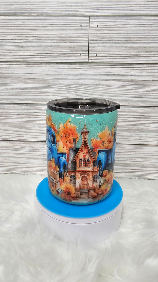 10oz Coffee Mint Glitter Fall Farm Epoxy Tumbler