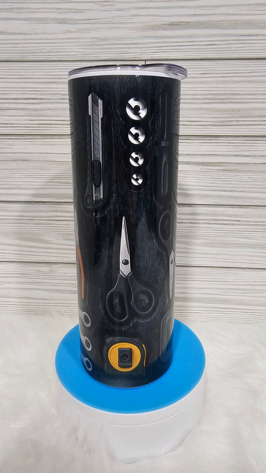 20oz Skinny Toolbox Tools Sublimation Tumbler