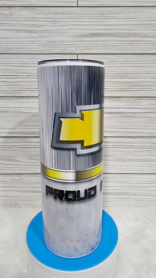 20oz Skinny Proud Father Sublimation Tumbler