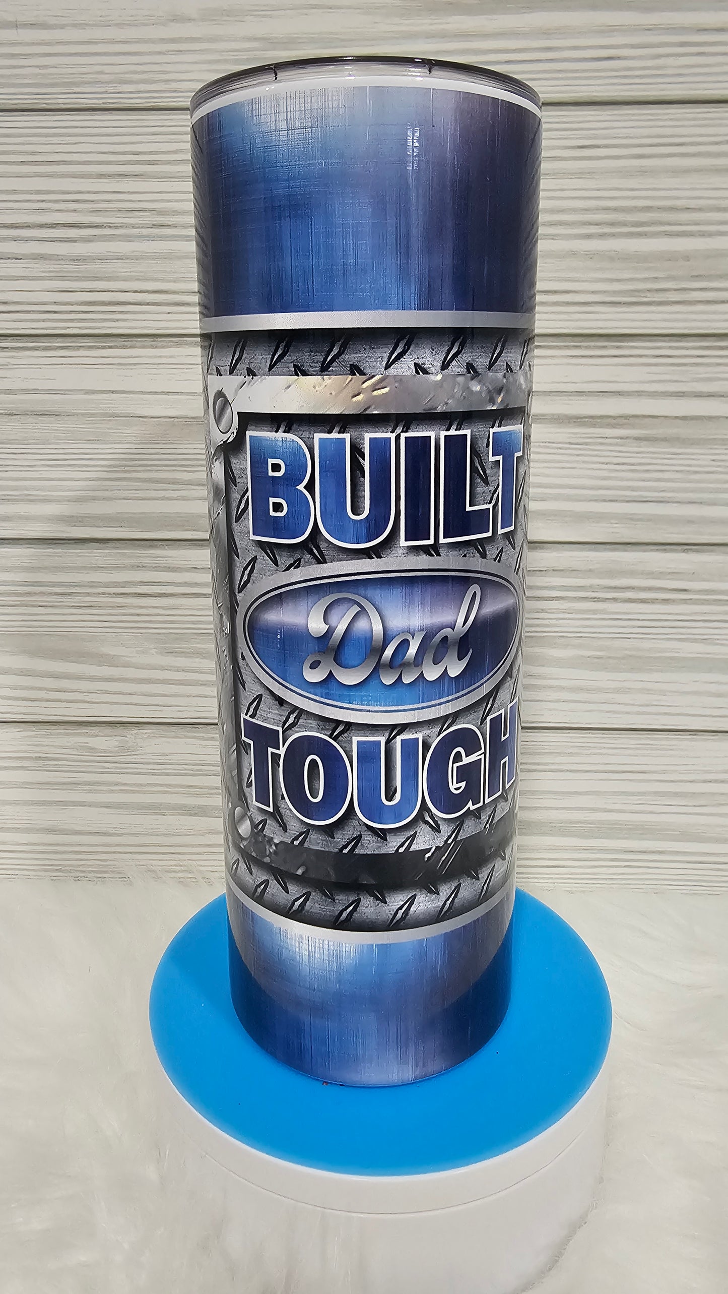 20oz Skinny Built Dad Tough Sublimation Tumbler