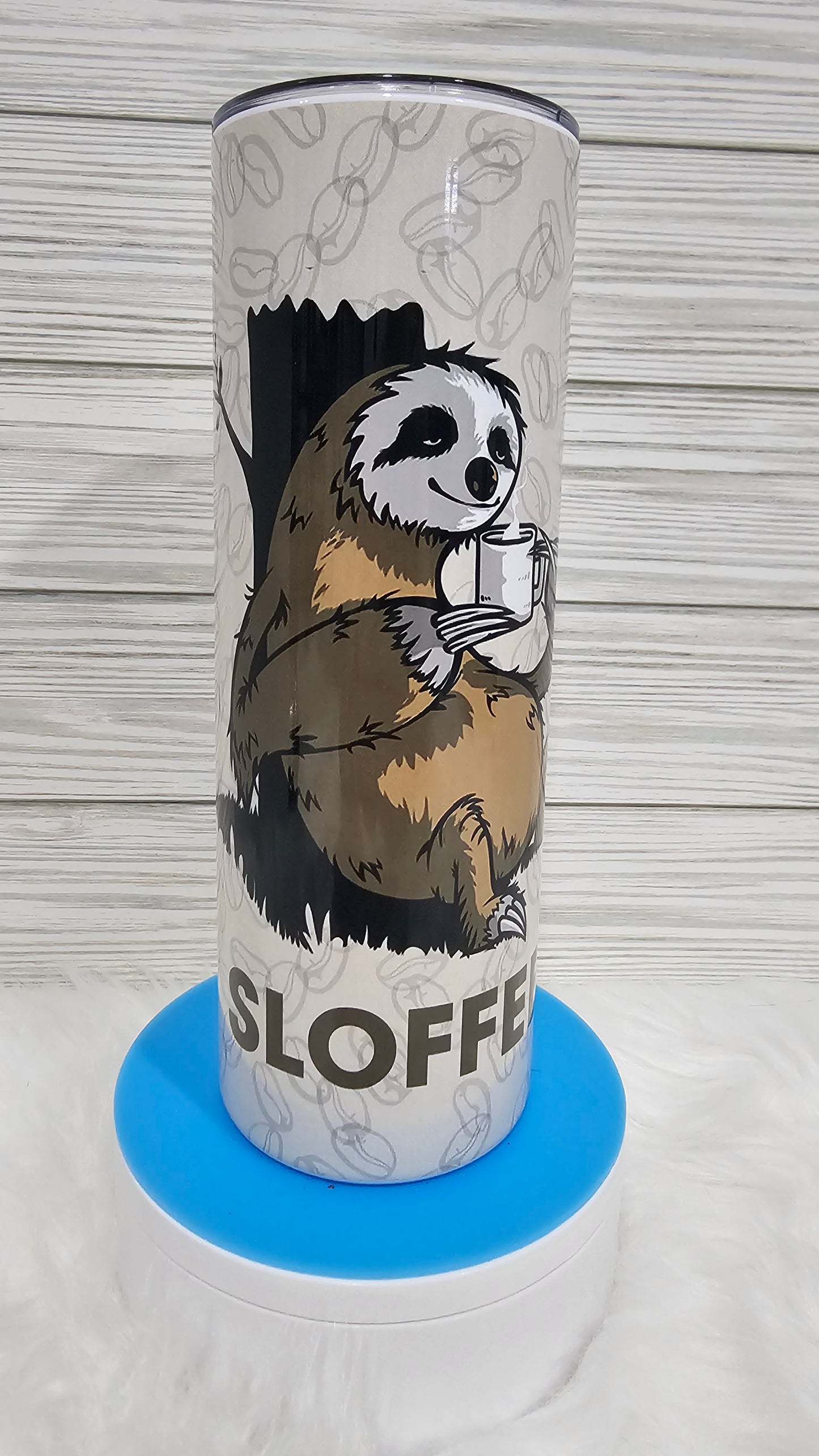 20oz Skinny Sloth Sloffee Sublimation Tumbler