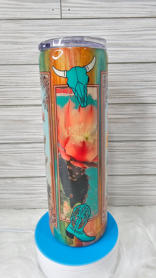 30 oz Skinny Southwest Desert Epoxy Tumbler