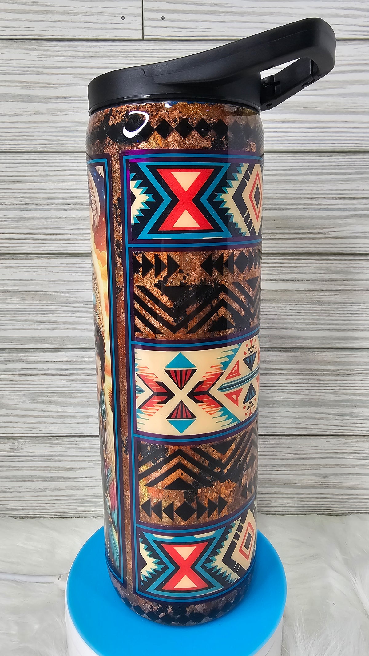 30 oz Skinny Duo Native American Epoxy Tumbler