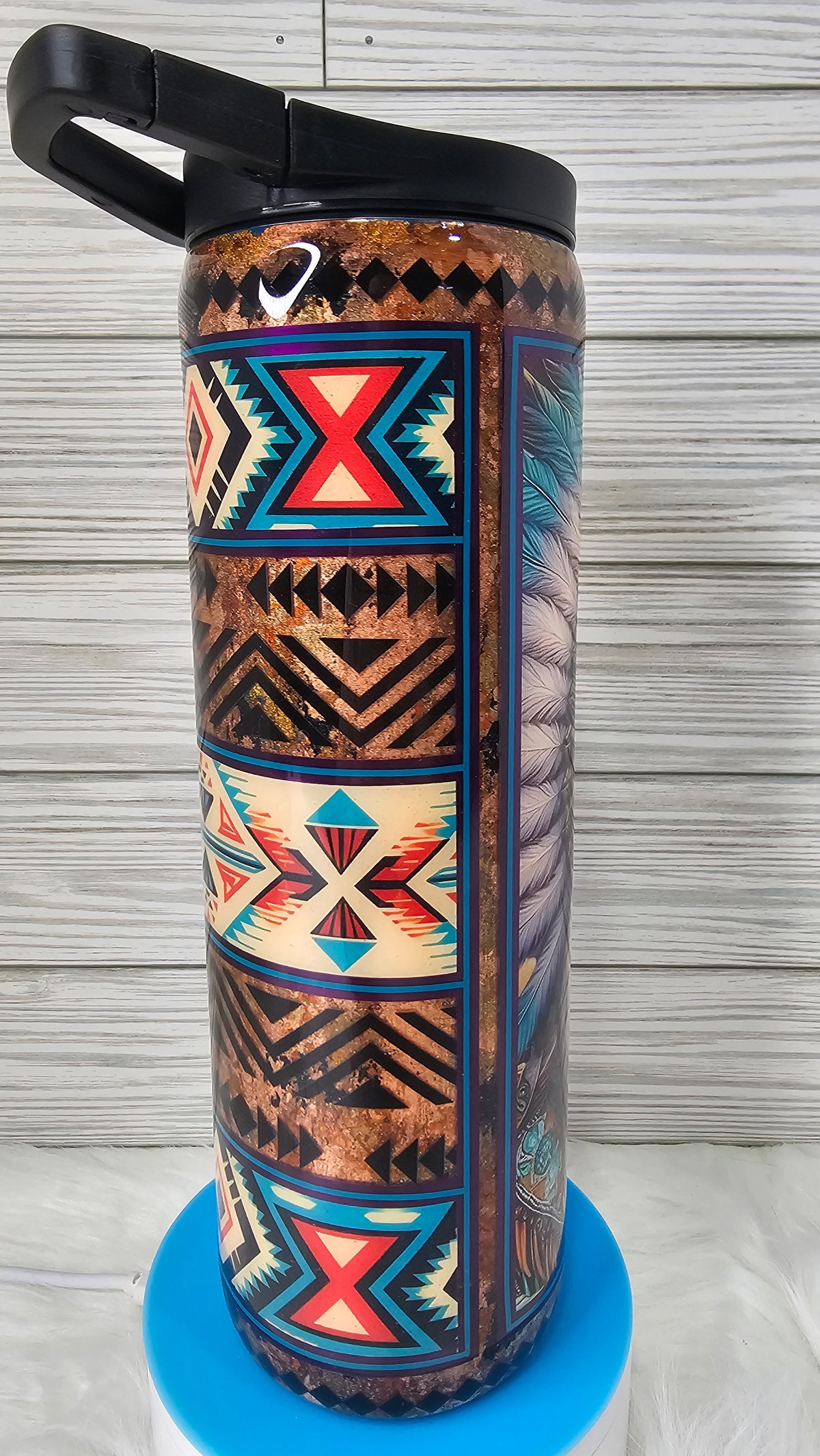 30 oz Skinny Duo Native American Epoxy Tumbler