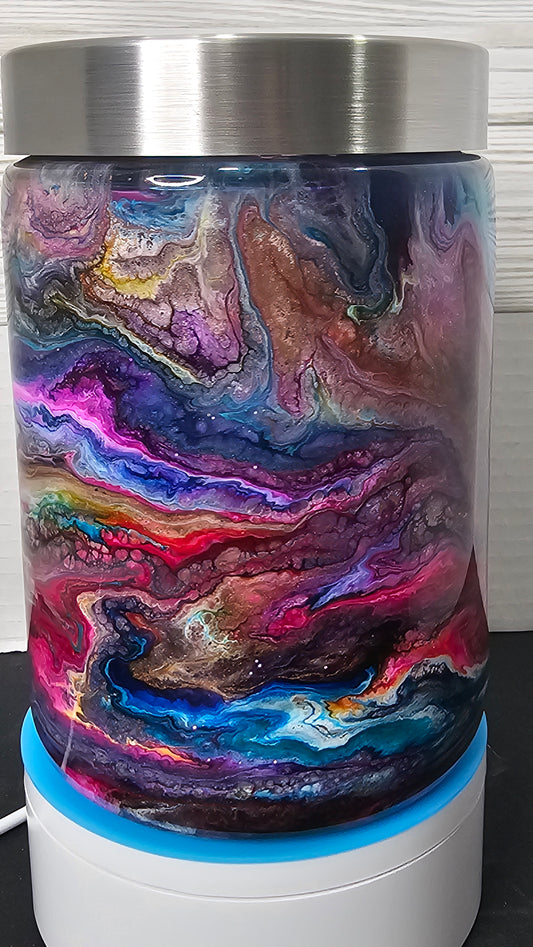 Large Epoxy Jar Ink Swirl